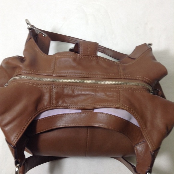 Coach Lynn Hobo Carmel Leather Shoulder Bag FIRM - Picture 8 of 14